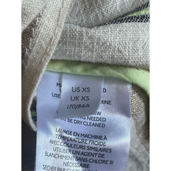 Maeve X Anthropologie Danielle Striped oversize Boyfriend Blazer XS - Picture 8 of 14